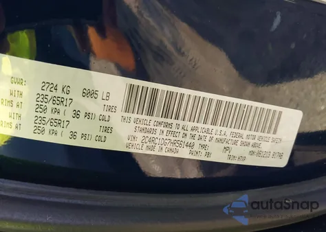 2017 Chrysler Pacifica Touring z USA, uszkodzony, nr VIN 2C4RC1DG7HR561440